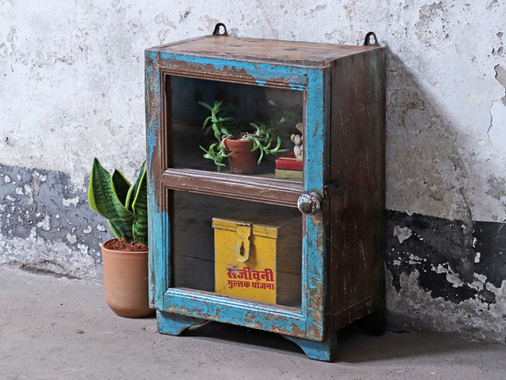 Small Vintage Cupboard Blue