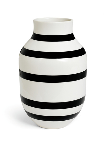 Kähler - Omaggio Vase Black - Large (690182)