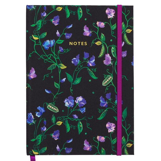 Sweet Pea Clothbound Notebook A5
