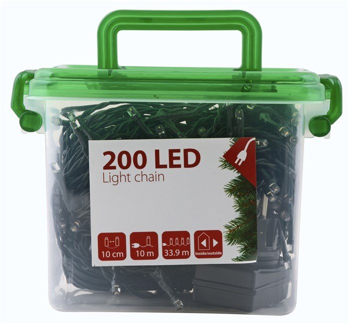 DAY - Light Chain With 200 LED & Timer 24,95 Meter (70037)