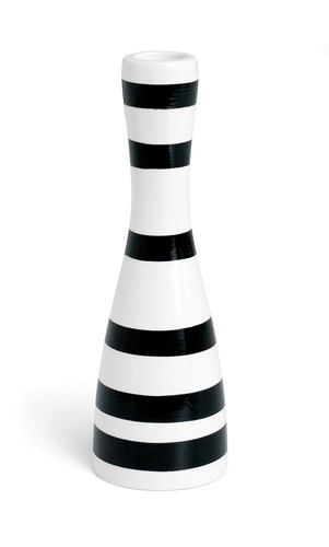Kähler - Omaggio Candleholder Medium - Black (690782)