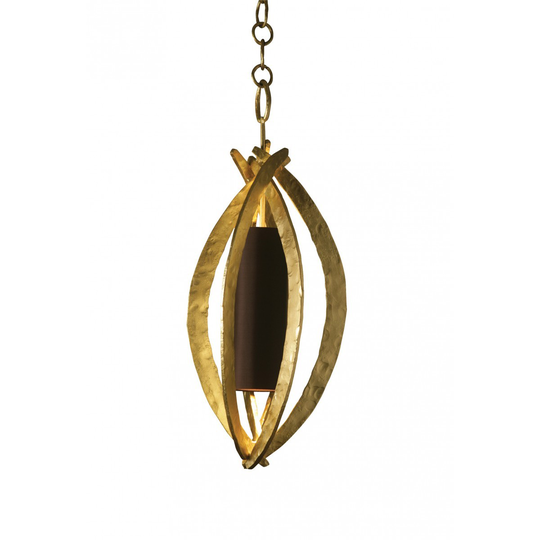 Porta Romana I Miro Pumpkin Chandelier I Bright Gold