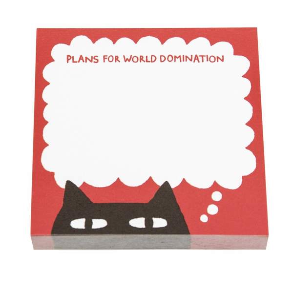 Plans For World Domination Sticky Notes