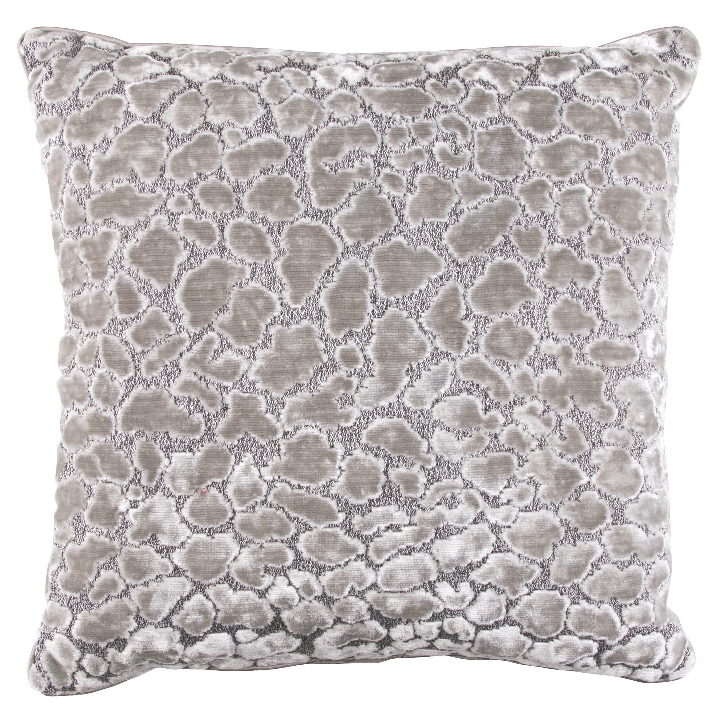 Zinc Romo I Ocelot Cushion | Silver Grey 50x50cm