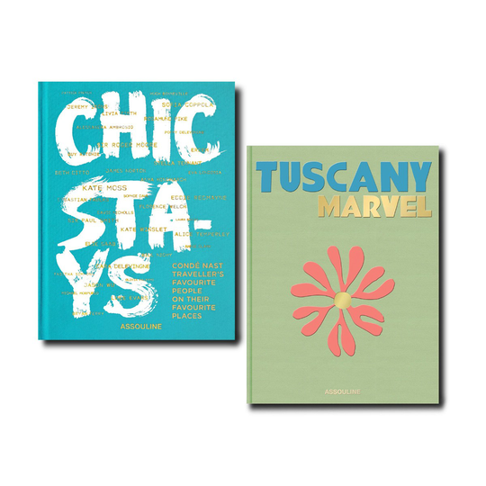 Assouline I Travel Book Bundle | Chic Stays and Tuscany Marvel