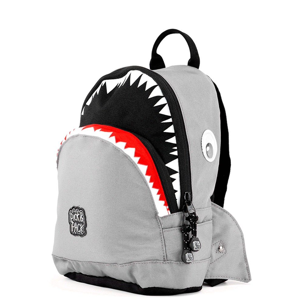 Pick & Pack - Shark Shape Backpack 7 L - Grey (677191)