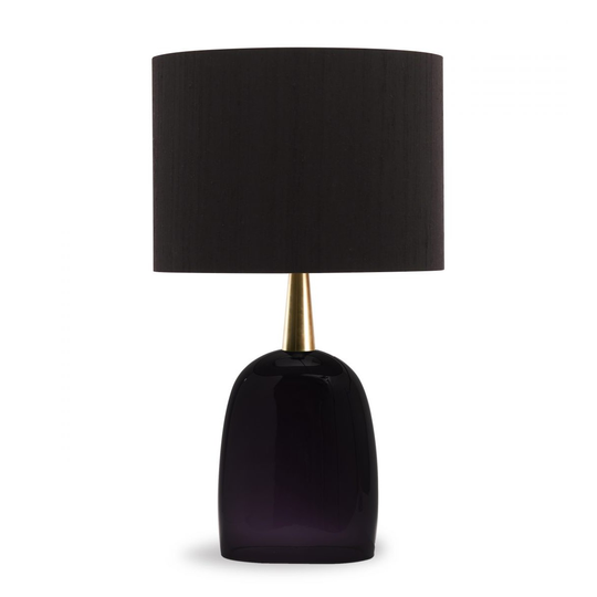 Porta Romana I Cardinal Lamp Blackberry With Brass Collar