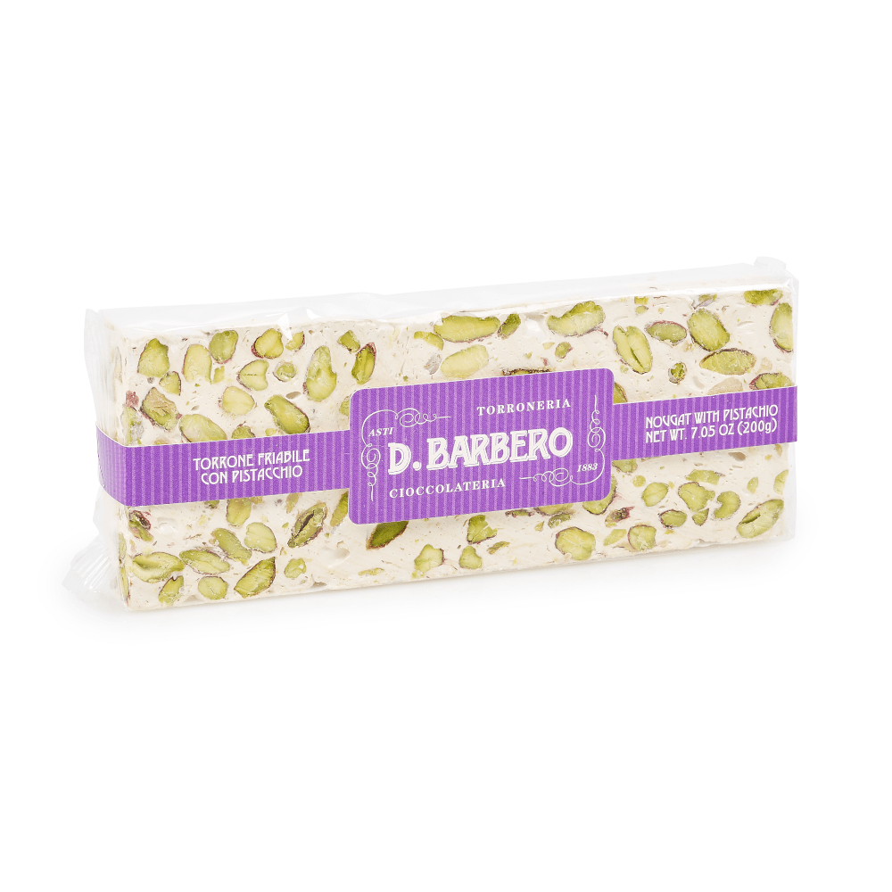Crumbly Pistachio Nougat Torrone 200g by D. Barbero