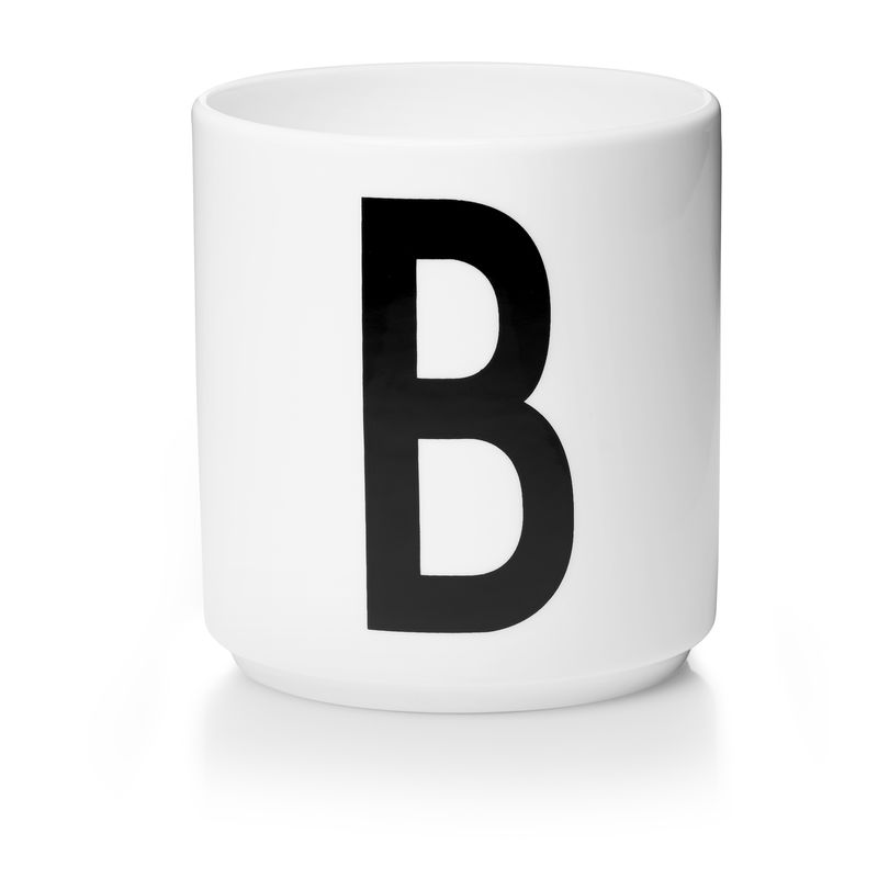 Design Letters - Personal Porcelain Cup B - White (10201000B)