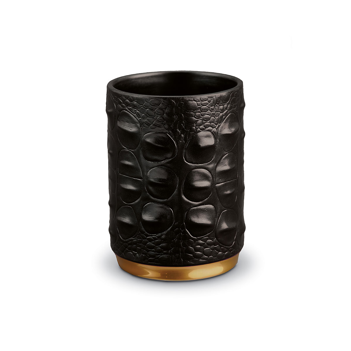 L'Objet I Crocodile Pencil Cup Gold