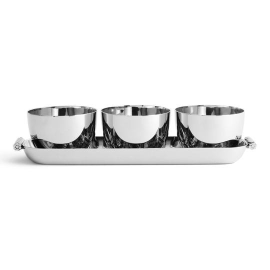 Michael Aram | Twist Triple Bowl Set w/ Tray