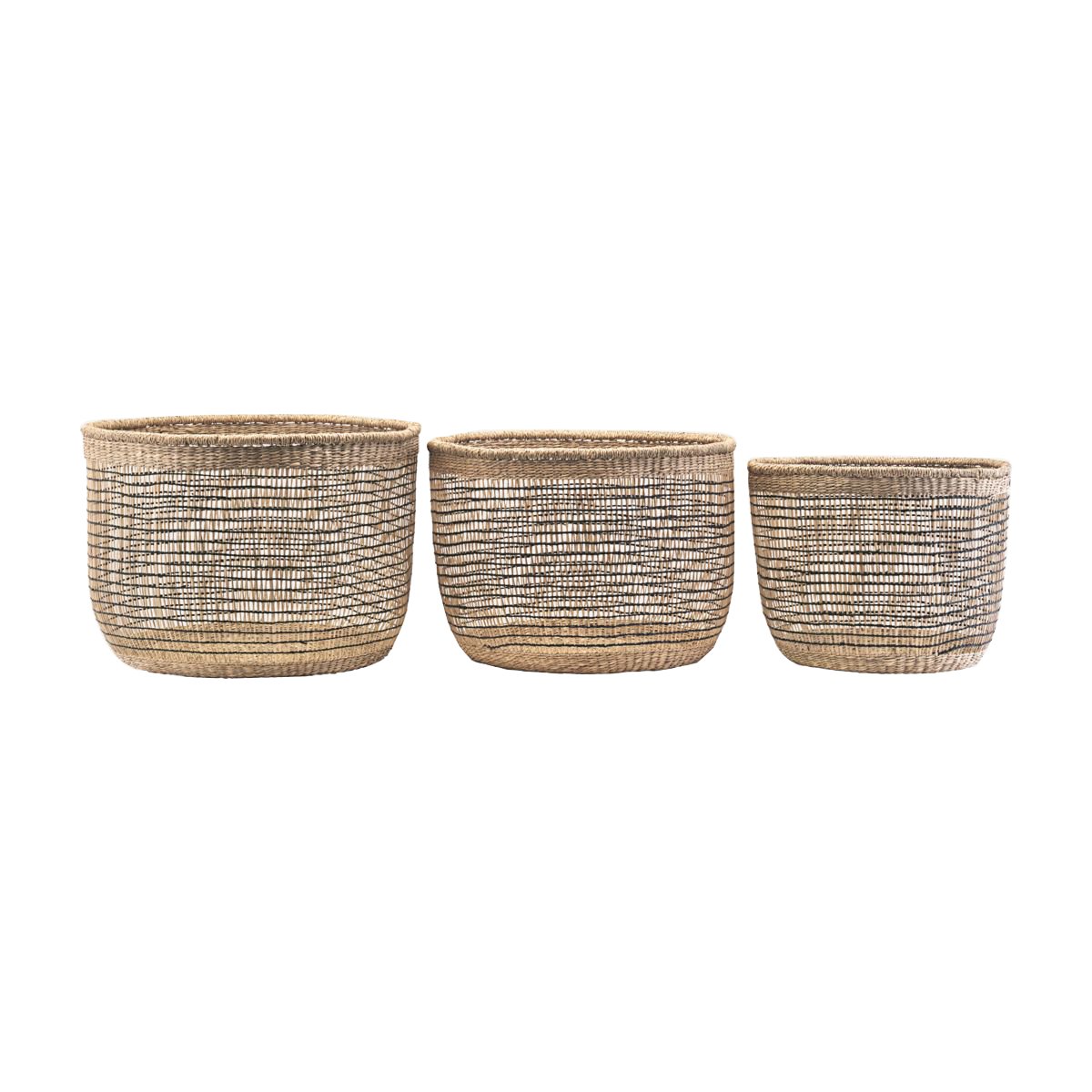House Doctor - Shape Mix Basket Set Of 3 - Nature (At5201/209805201)
