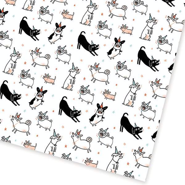 Party Dogs Gift Wrap