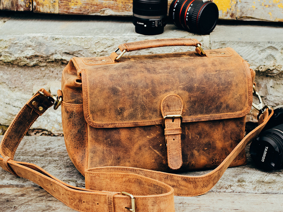 Leather Camera Bag