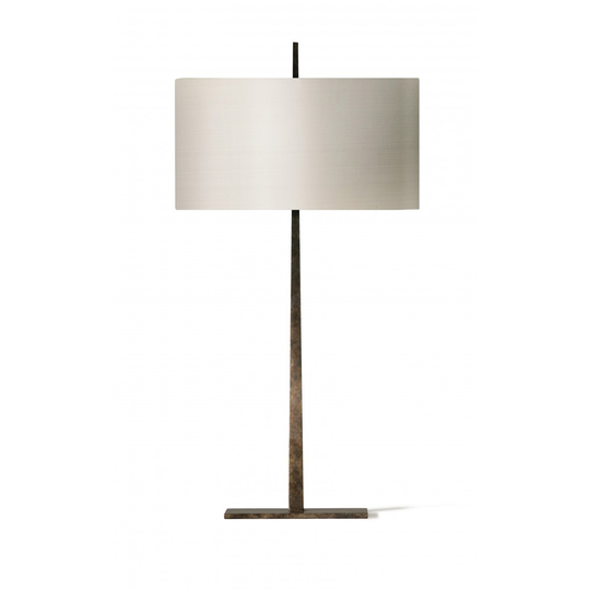 Porta Romana I Small Tapering Harral Lamp I Burnt Silver