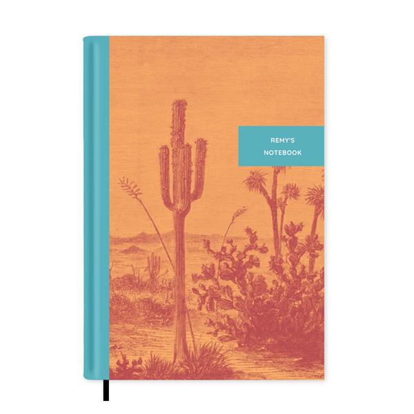 Vintage Illustrations Cactus Notebook A5 - Personalised