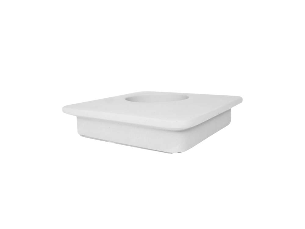 LIKEconcrete - Karin Box Lid With Hole - White (93826)