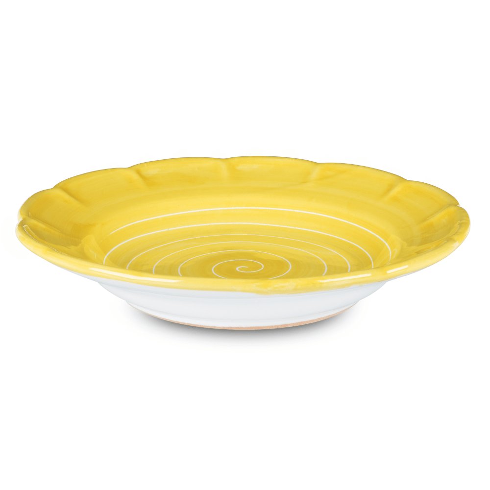 Spiral Pasta Dish 23.5cm in Sunflower Yellow by Sol'Art