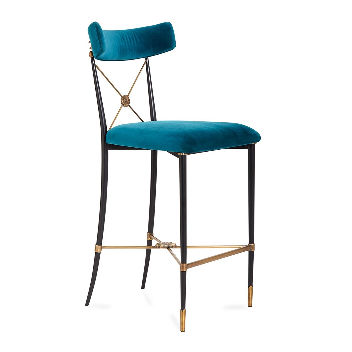 Jonathan Adler I Rider Counter Stool I Rialto Peacock