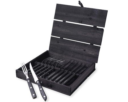 Gense - Old Farmer Classic Steak Cutlery 6 Set - Black (704792)
