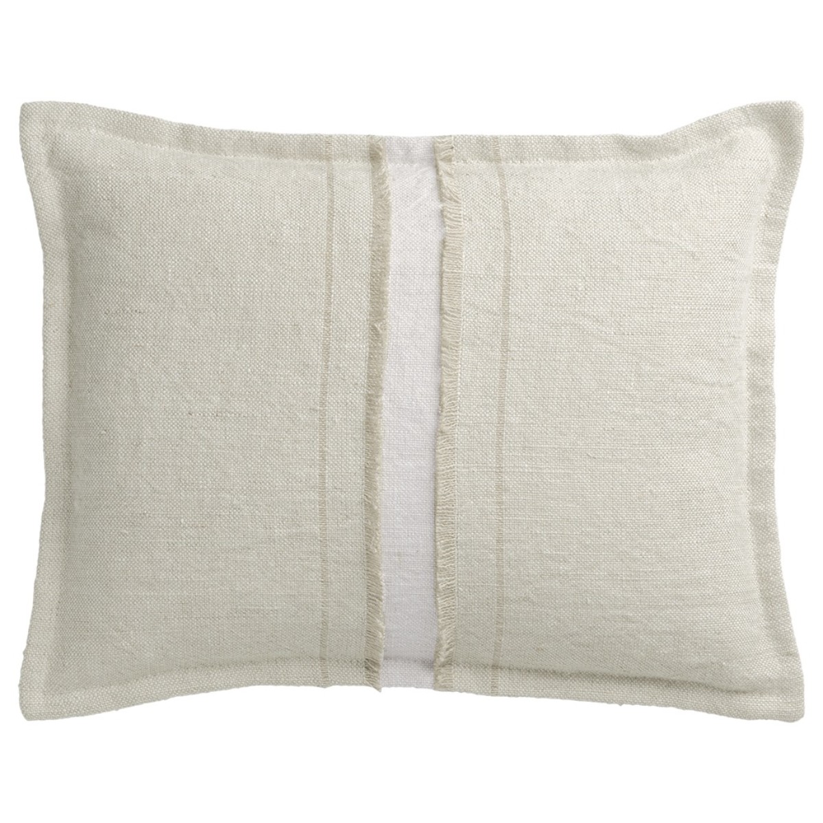 de Le Cuona | Haiku Cushion With Fringe Detail Husk