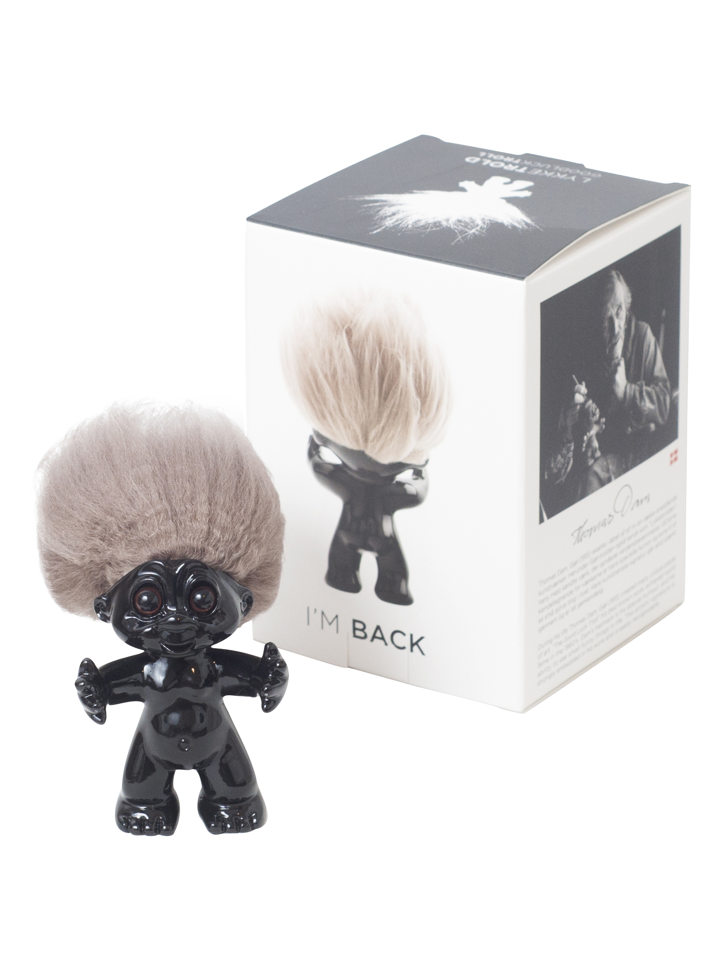 Good Luck Troll - Gjøl Trold 9 cm. - Black (92867)