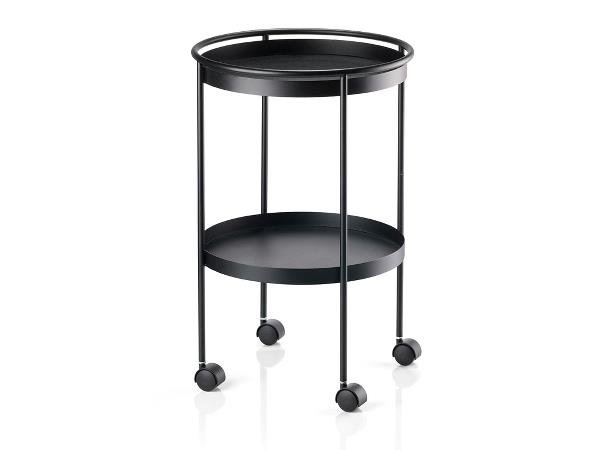 Zone - Rocks Serving Cart With Wheel - Black (12402)