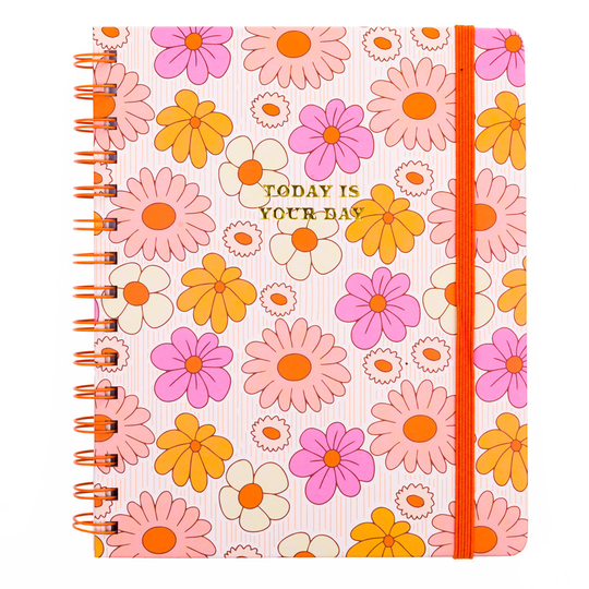60s Floral A5 Notebook Wiro Notebook
