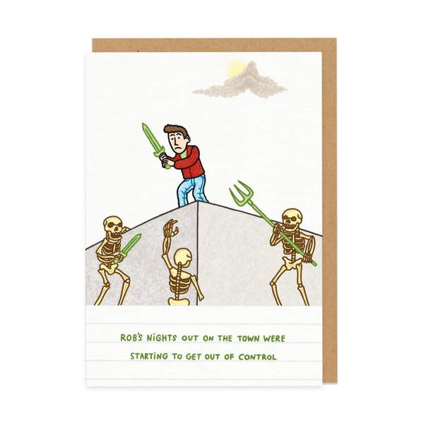 Rob's Night Out Greeting Card