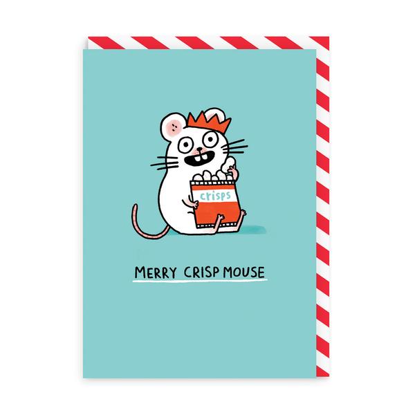 Merry Crispmouse Greeting Card