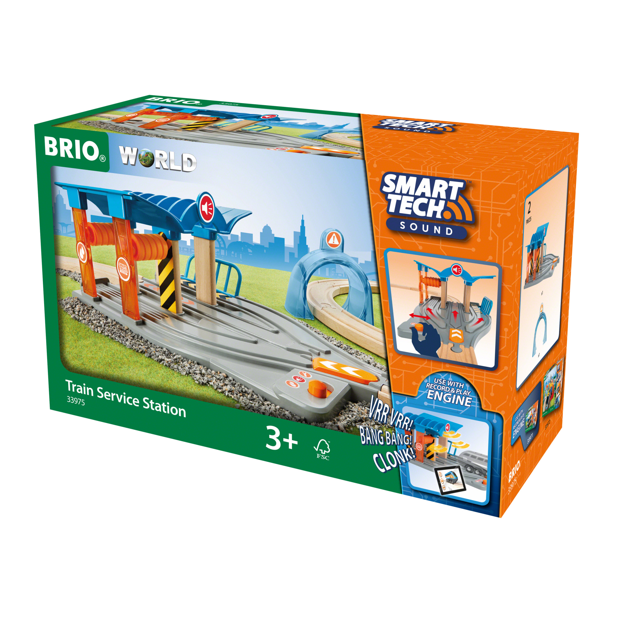 BRIO - Smart Tech Sound Train Service Station (33975)