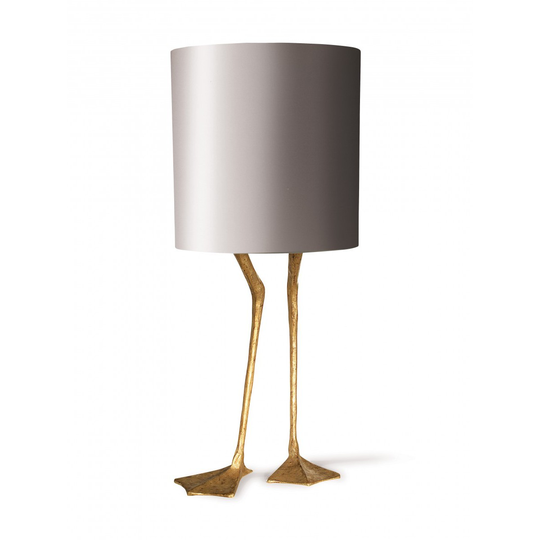 Porta Romana I Duck Feet Lamp I Decayed Gold With Warm Grey Shade
