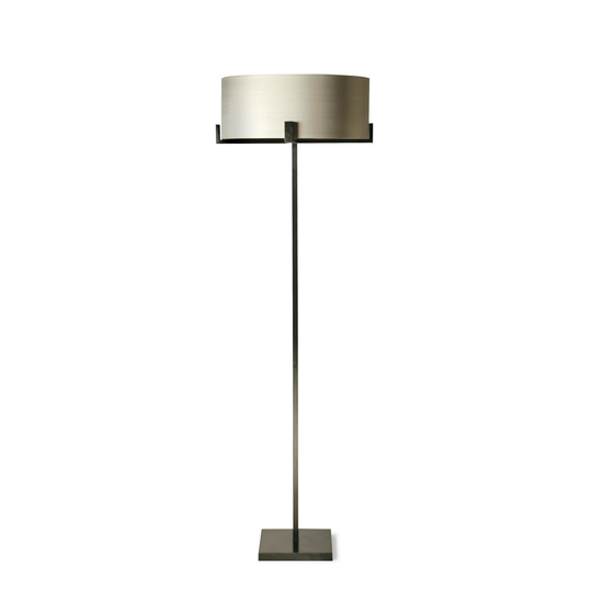 Porta Romana I Cross Braced Floor Lamp I Bronze