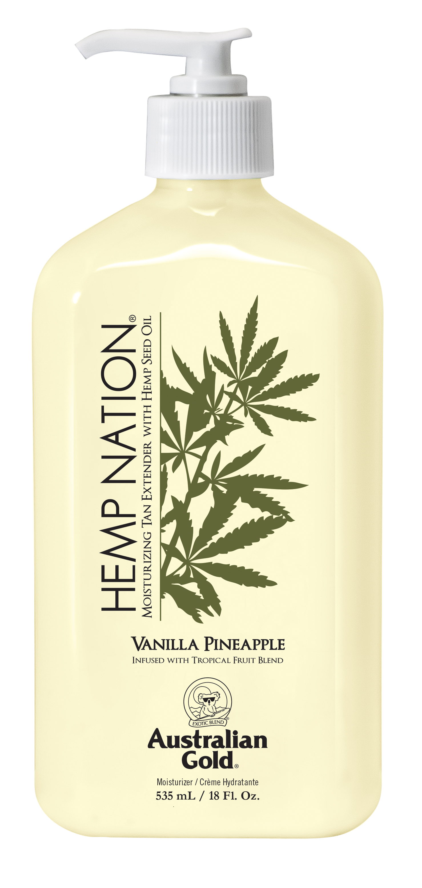 Australian Gold - Hemp Nation Vanilla Pineapple Tan Extender Body Lotion 535 ml