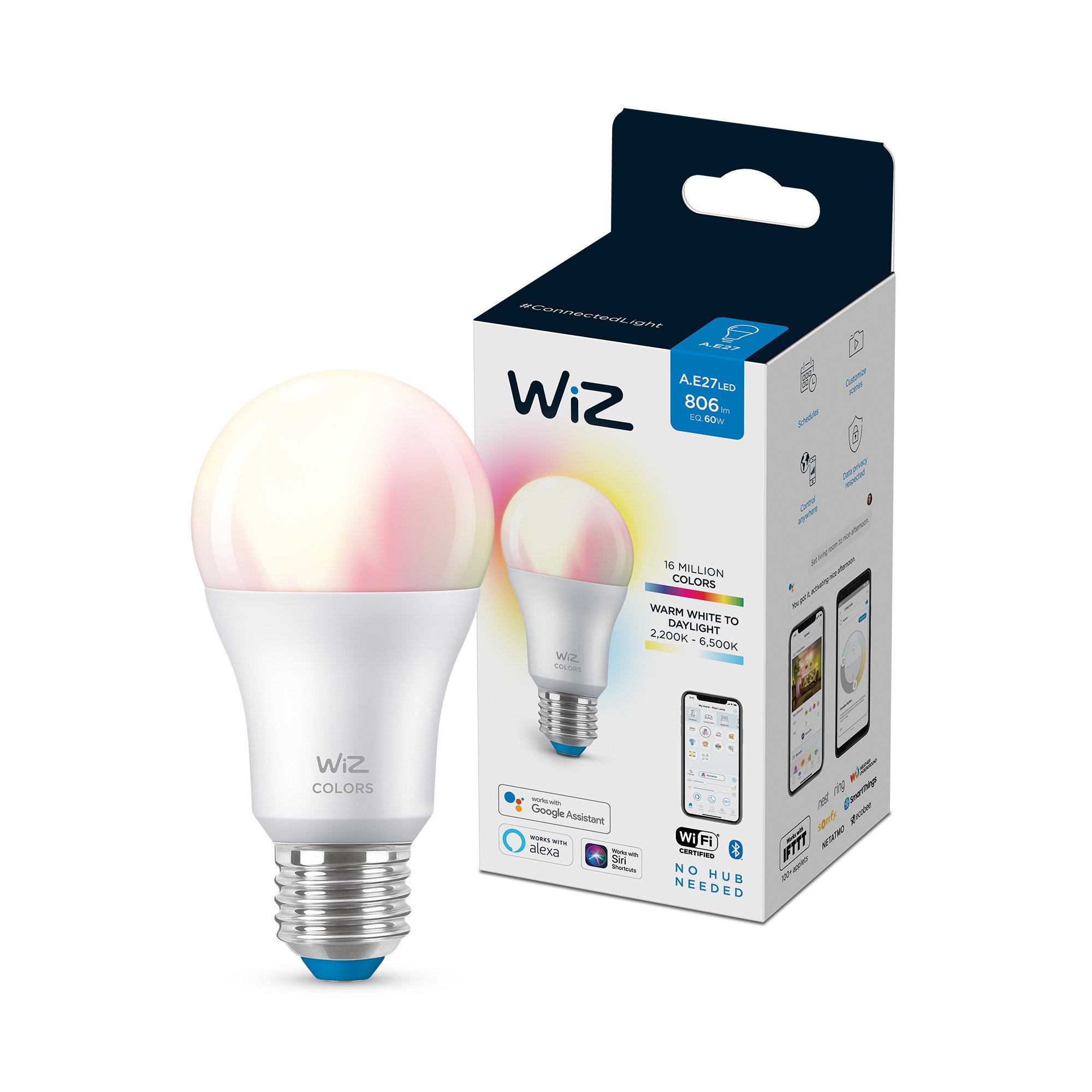 WiZ - A60 E27 Colour and Tunable White - Smart Home