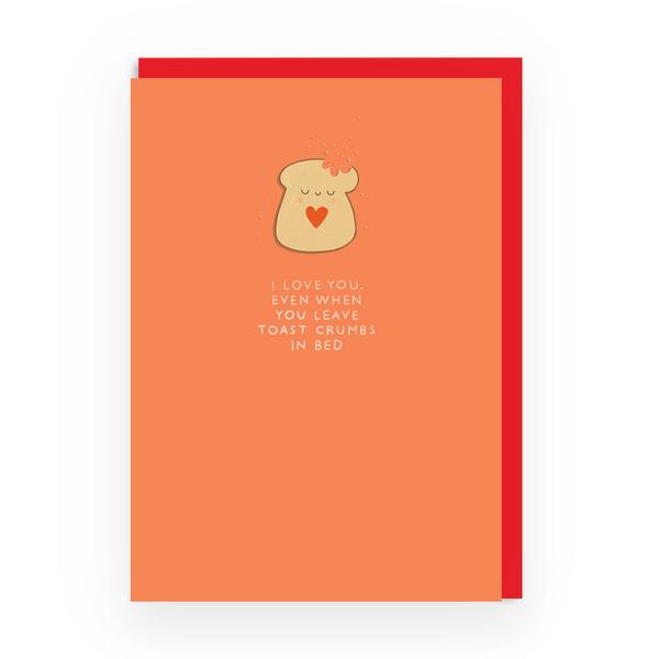 Toast Crumb Enamel Pin Greeting card