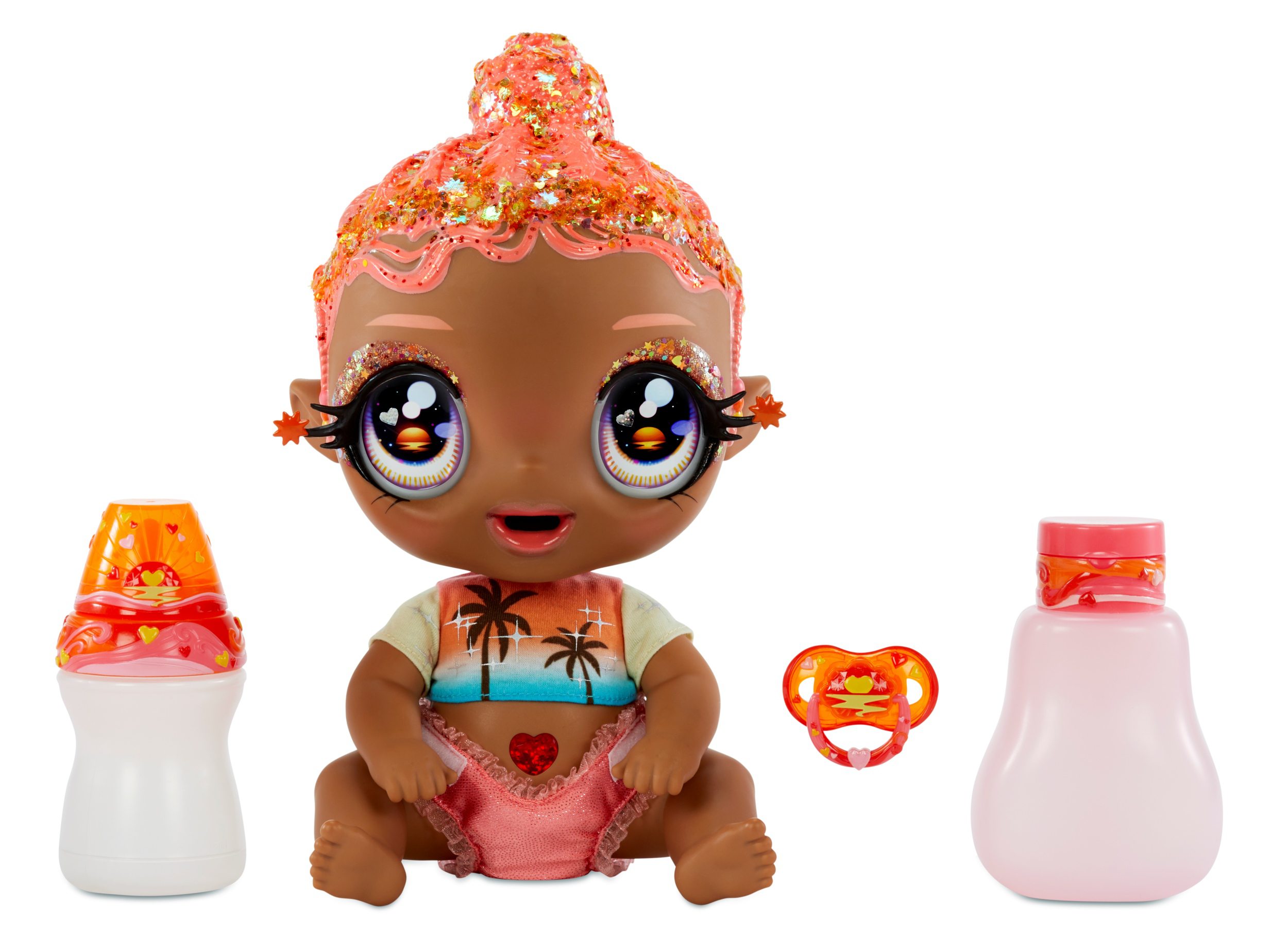I Love U Baby - Doll 20 cm- Coral Pink (Palm Trees) (577294)