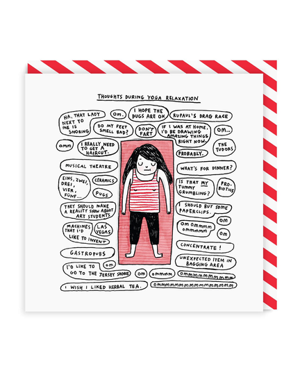 Yoga Square Greeting Card