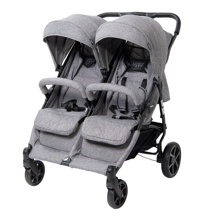 Babytrold - OS2 Twin Pushchair - Grey Denim