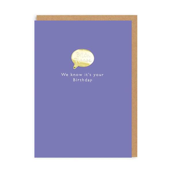 Bitch Please Enamel Pin Birthday Greeting Card