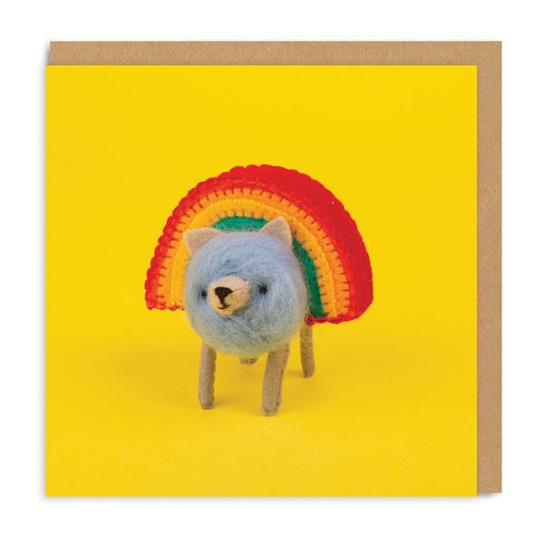 Rainbear Square Greeting Card