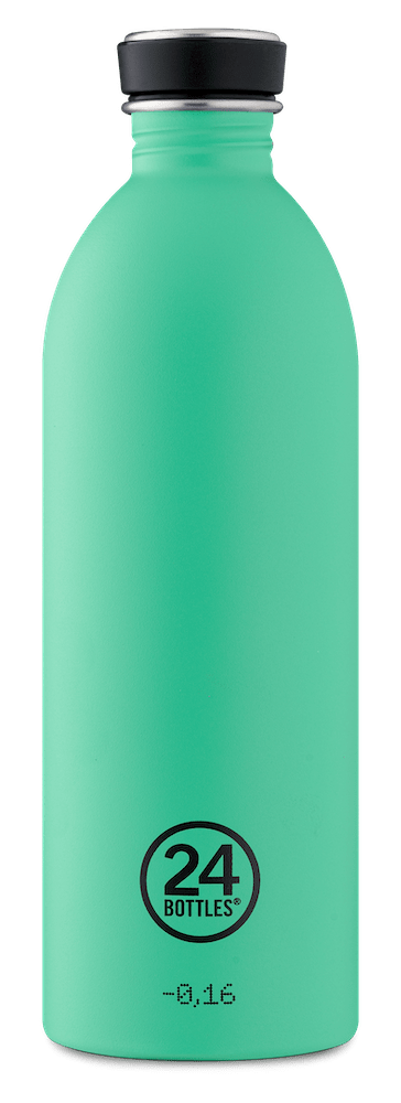 24 Bottles - Urban Bottle 1 L - Stone Finish - Mint (24B752)