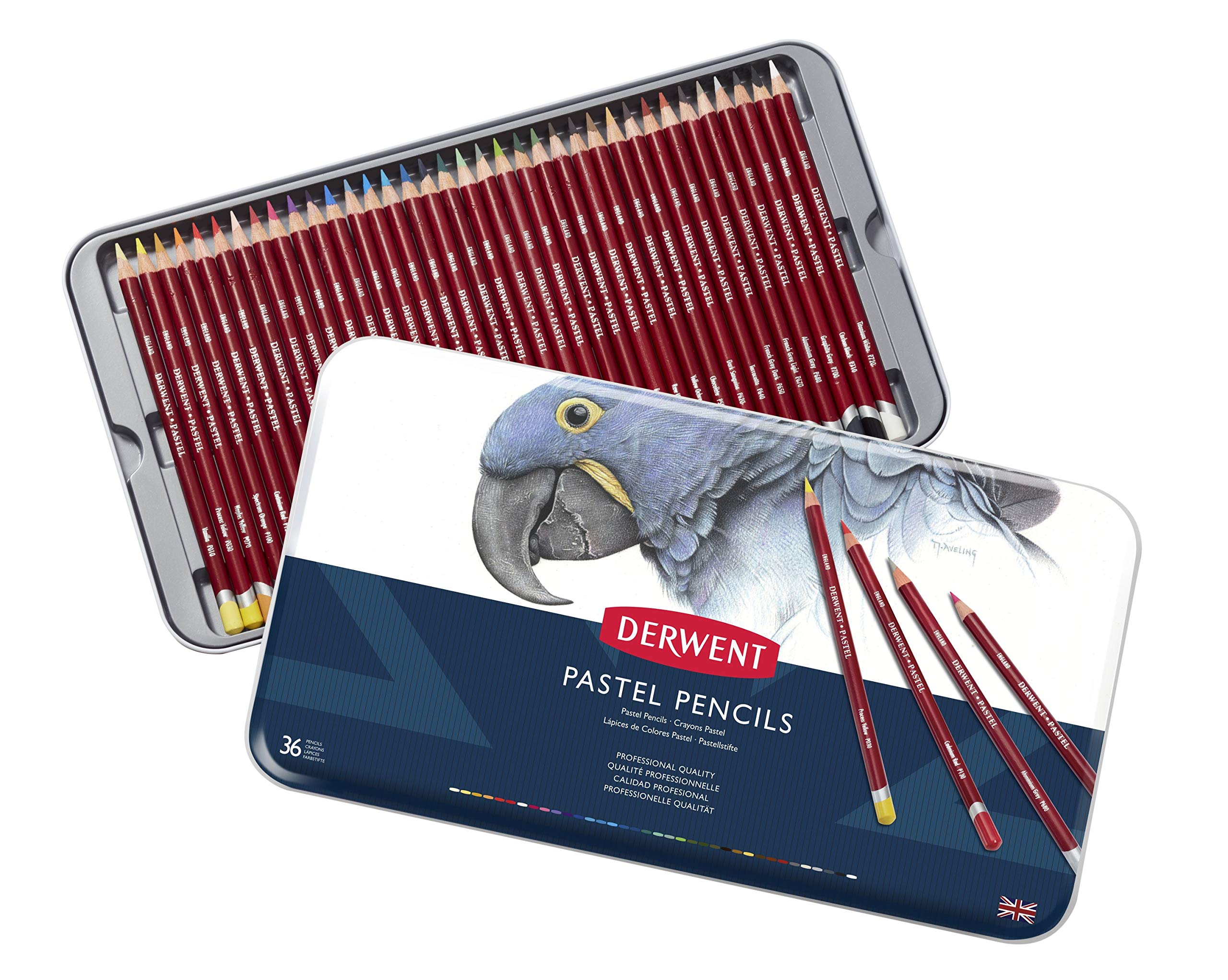 Derwent - Pastel Pencils, 36 Tin