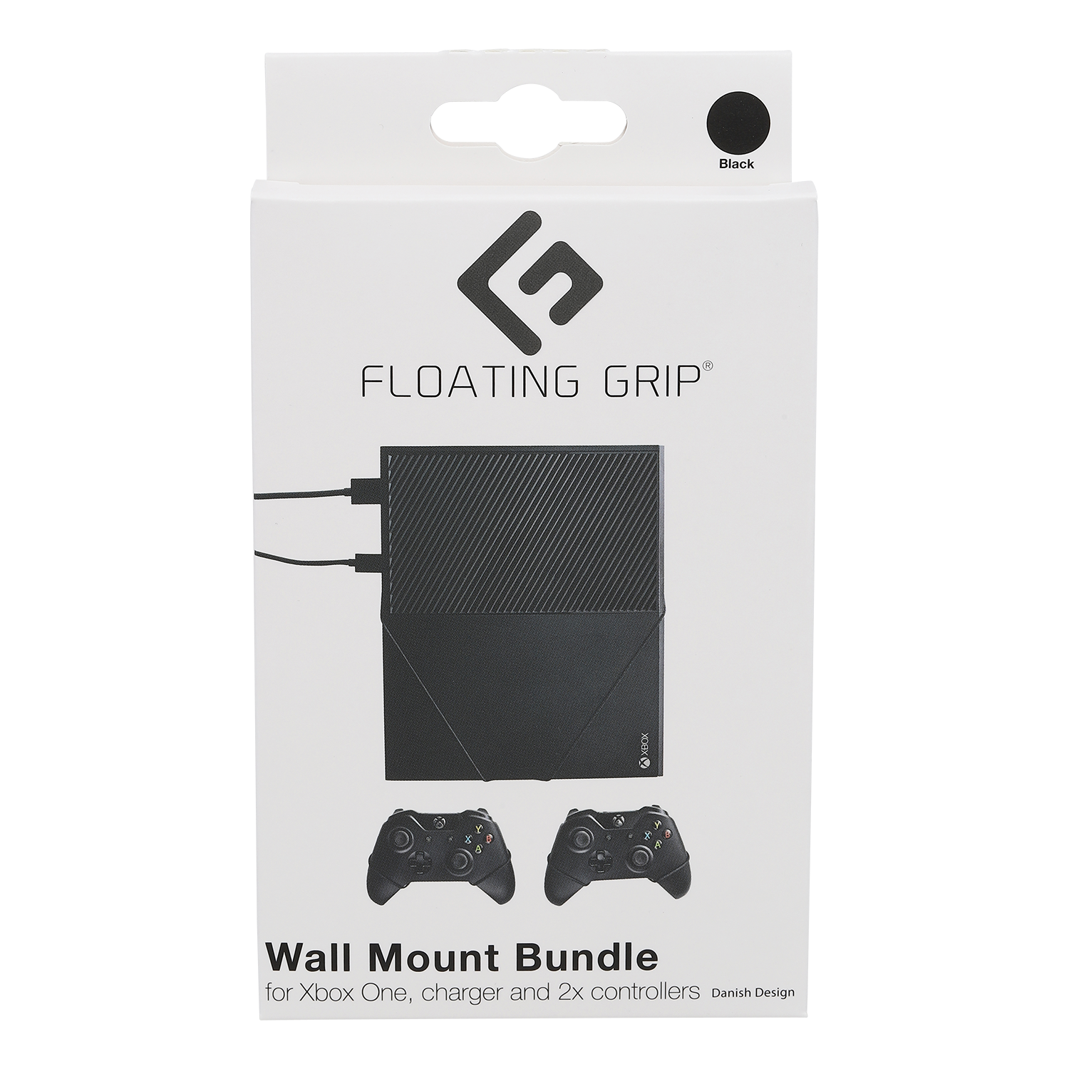 Floating Grip Xbox One and Controller Wall Mounts - Bundle (Black)