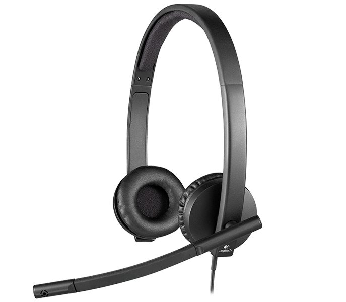 Logitech - H570e Stereo Headset USB