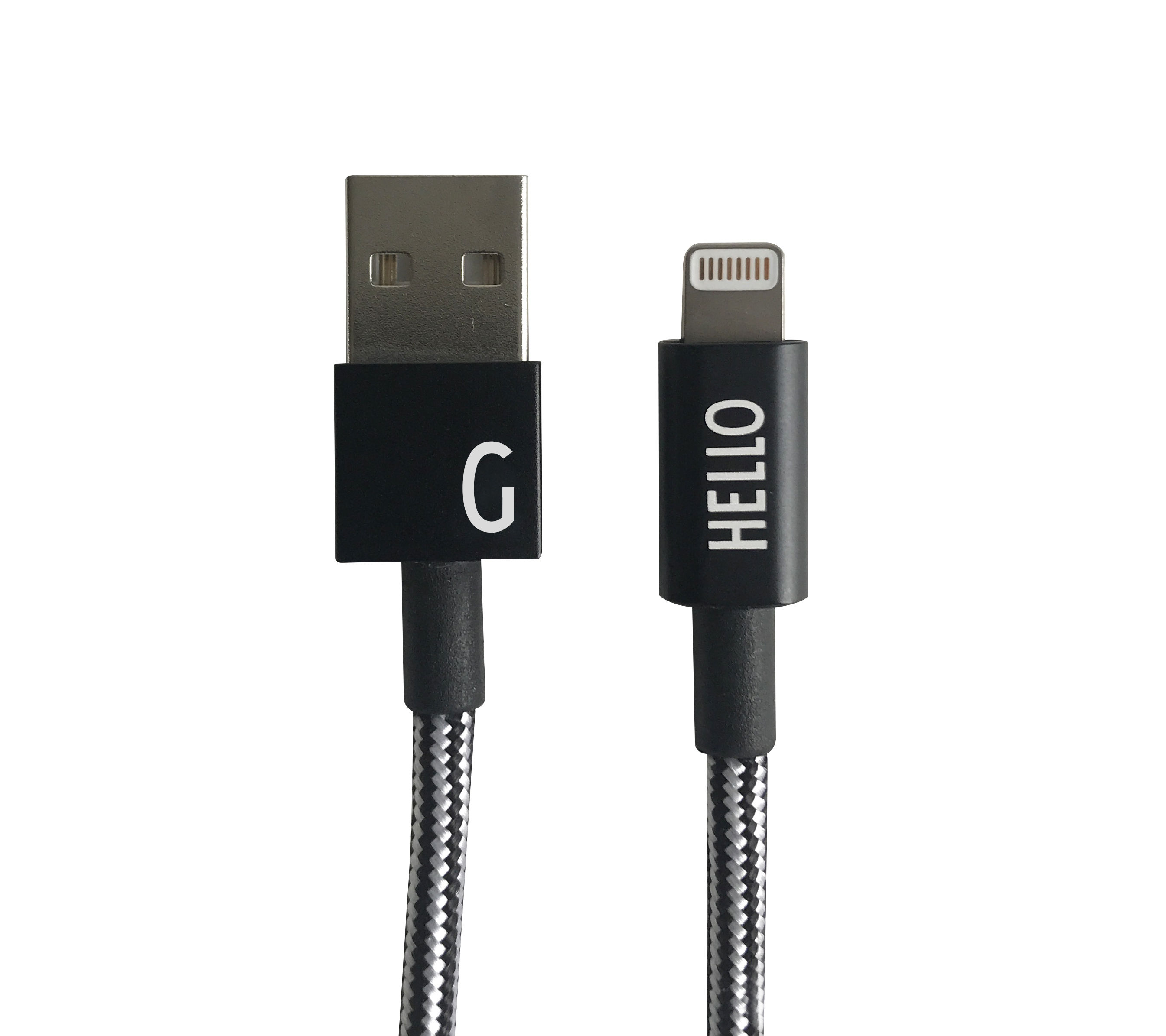 Design Letters - Lightning Cable 1 Meter G - Black (60201010G)