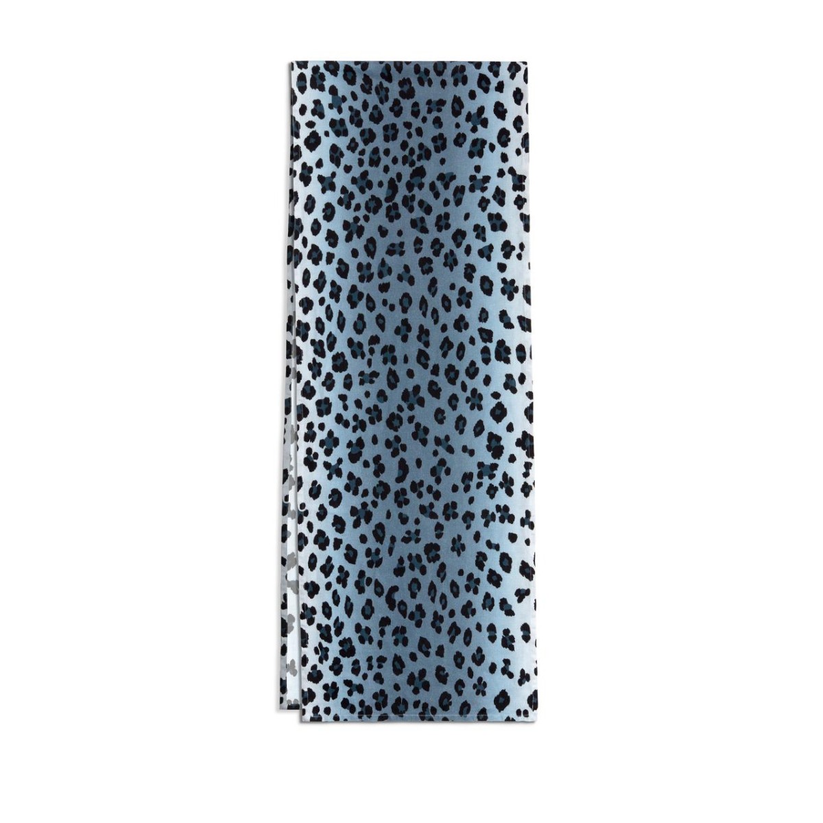 L'Objet I Linen Sateen Runner I Leopard - Blue