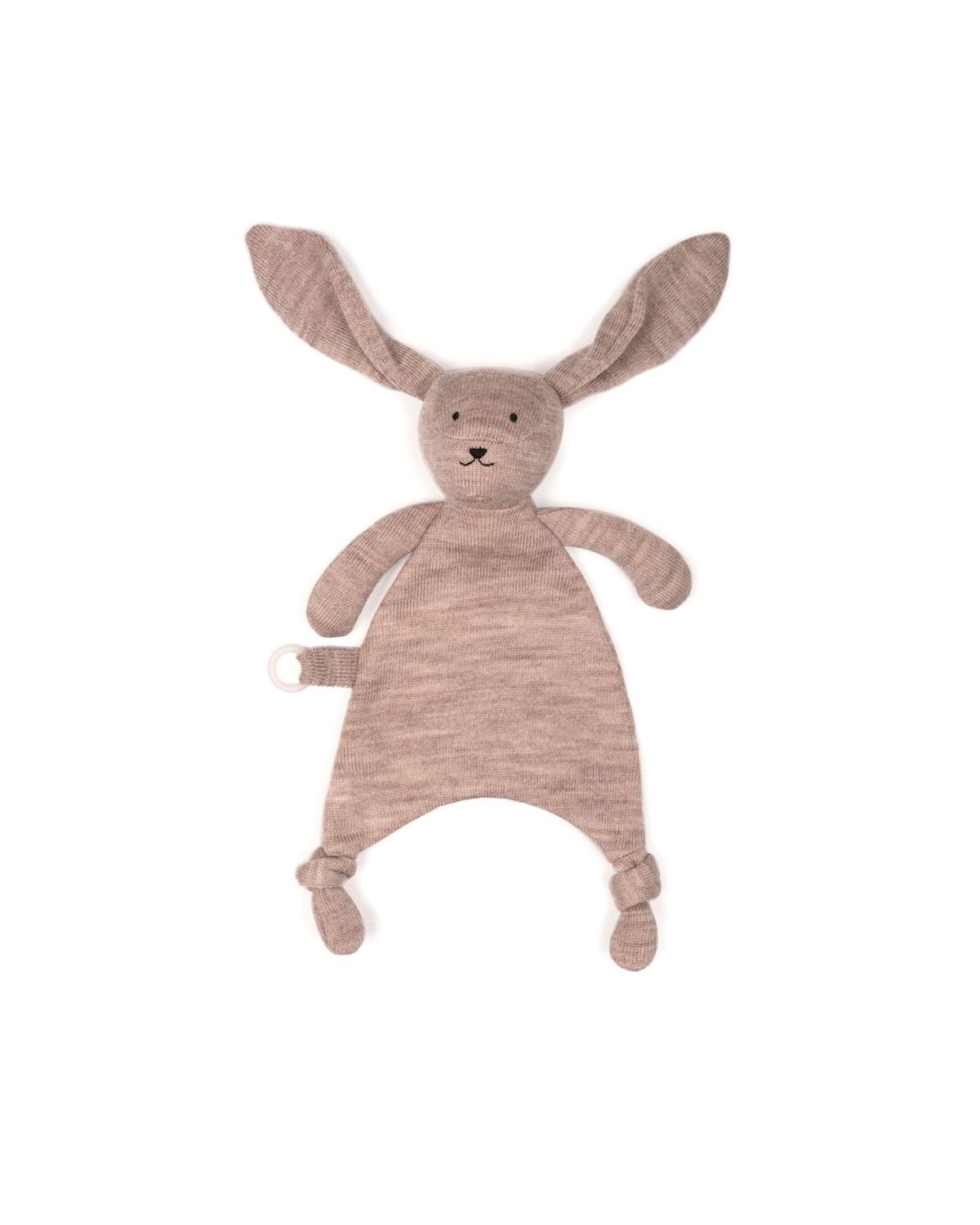 Smallstuff - Fishbone Cudling Cloth Merion Wool - Soft Rose Rabbit