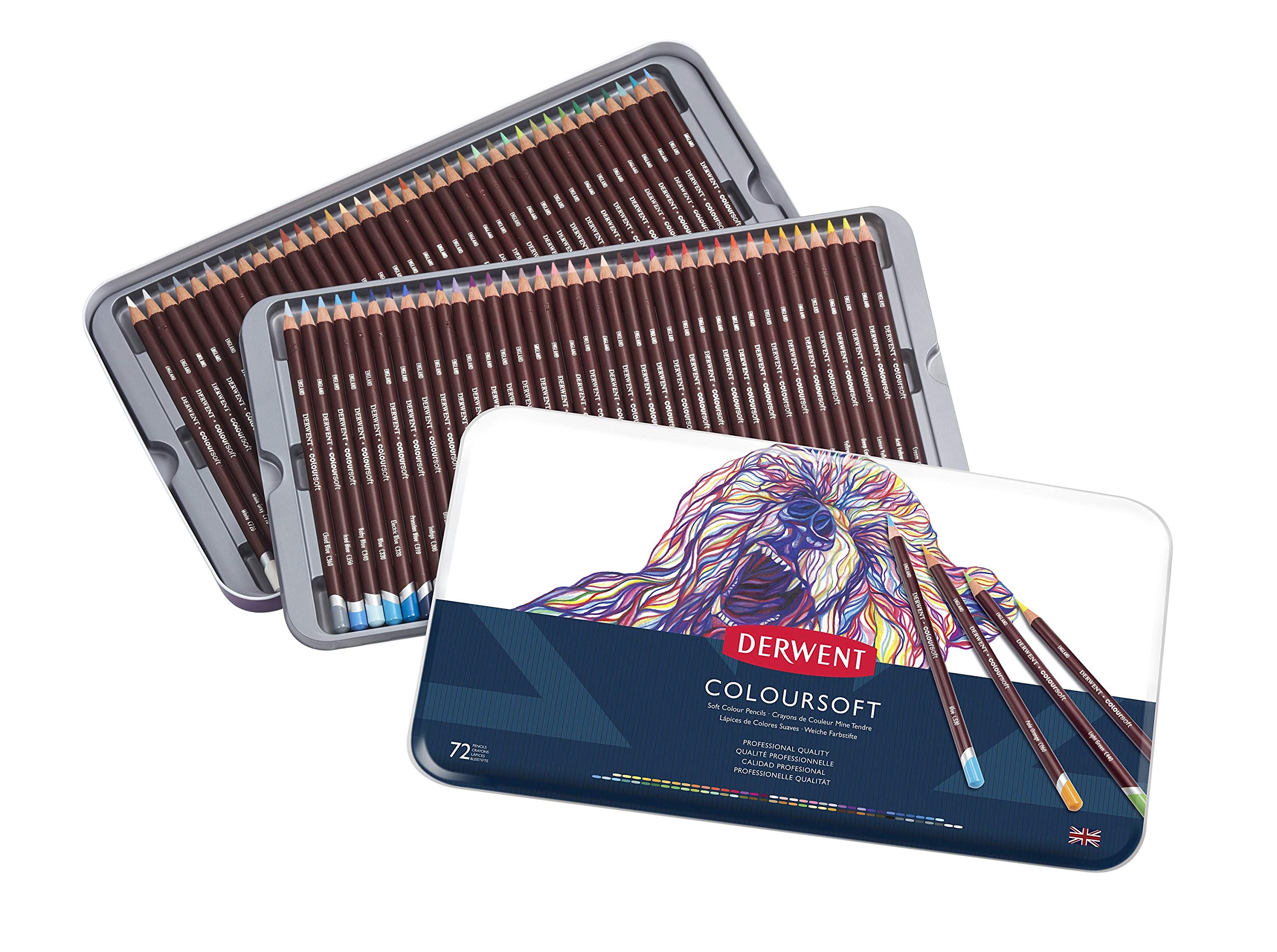 Derwent - Coloursoft Pencils, 72 Tin