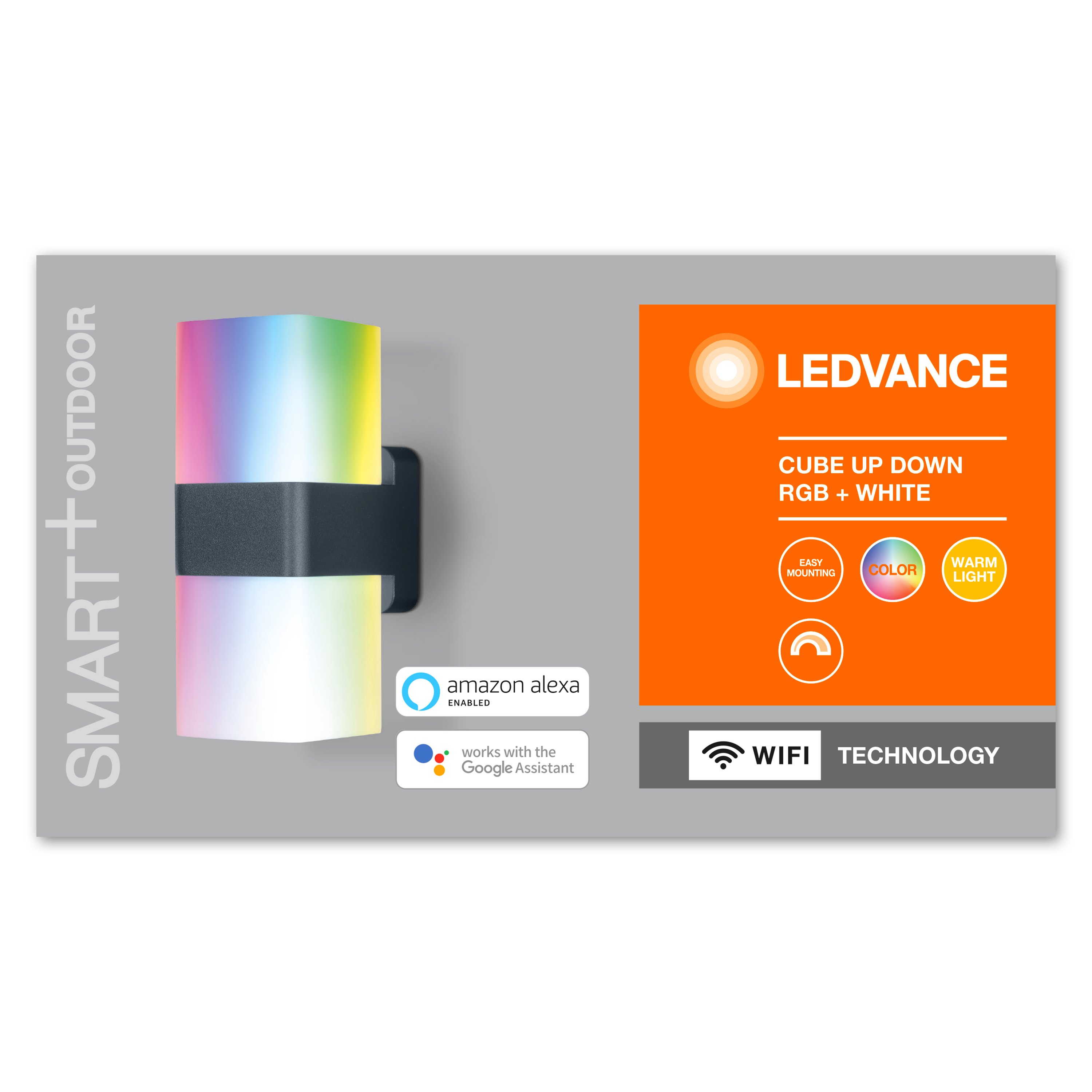 Ledvance - Smart+ Outdoor Cube UpDown RGBW Wall Light